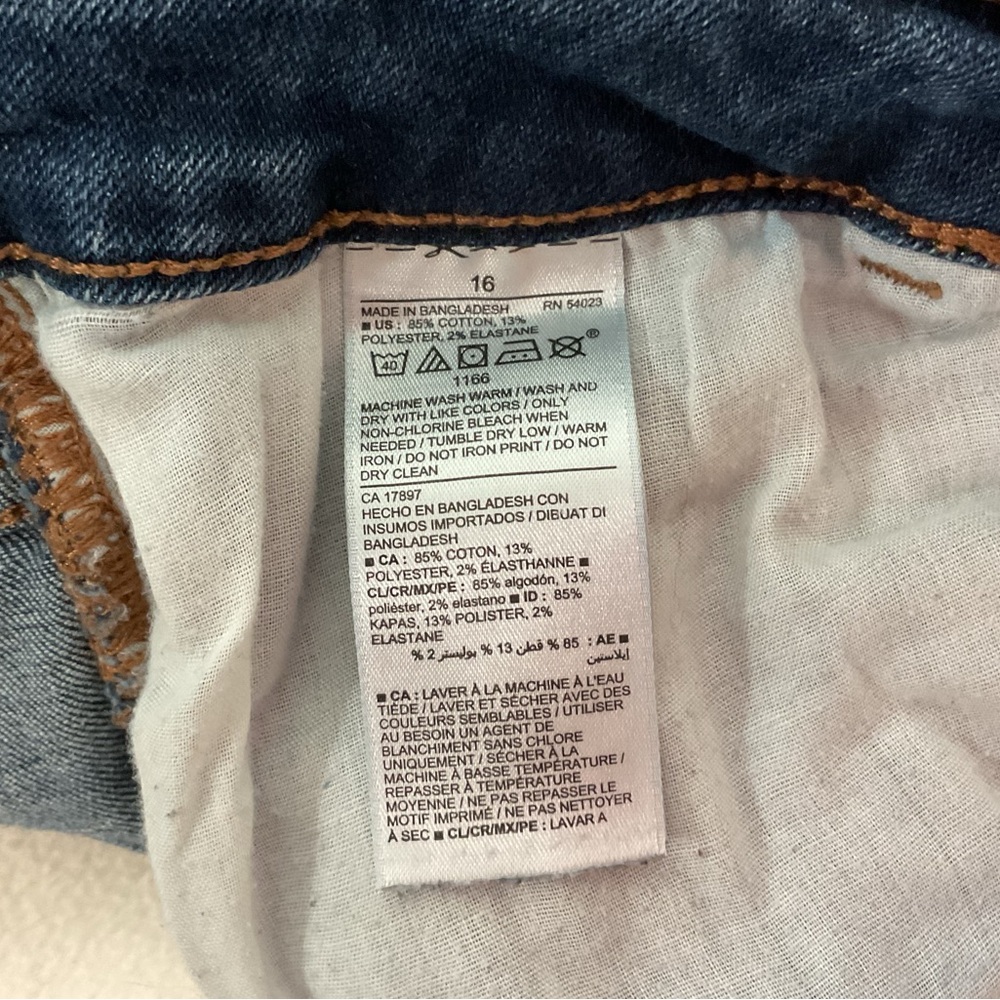 OLD NAVY ROCKSTAR SUPER SKINNY HIGH-RISE JEANS - SZ 16 - Picture 6 of 6